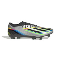 adidas X Speedportal.1 Gras Voetbalschoenen (FG) Zilver Zwart Geel