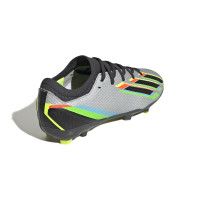 adidas X Speedportal.3 Gras Voetbalschoenen (FG) Kids Zilver Zwart Geel