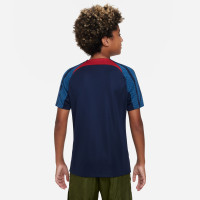 Nike Portugal Strike Trainingsshirt 2022-2024 Kids Donkerblauw Groen Goud