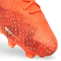 PUMA Ultra Ultimate Gras / Kunstgras Voetbalschoenen (MG) Oranje Lichtgroen