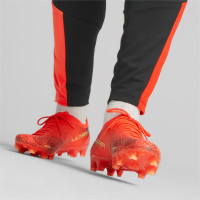 PUMA Ultra Ultimate Gras / Kunstgras Voetbalschoenen (MG) Oranje Lichtgroen