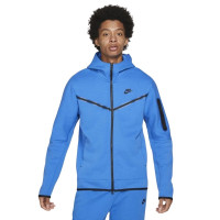 Nike Tech Fleece Vest Felblauw Zwart