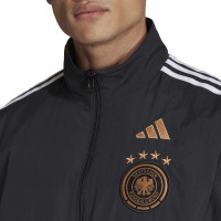 adidas Duitsland Anthem Trainingsjack 2022-2024 Zwart Goud