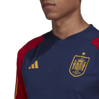 adidas Spanje Trainingsshirt 2022-2024 Donkerblauw Rood Geel