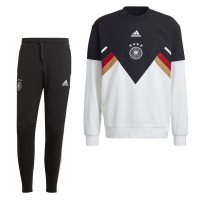 adidas Duitsland Icon Crew Sweater Trainingspak 2022-2024 Zwart