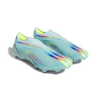 adidas X Speedportal+ Gras Voetbalschoenen (FG) Blauw Rood Geel