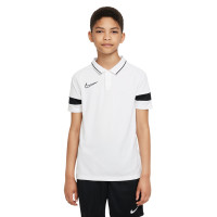 Nike Dri-Fit Academy 21 Polo Kids Wit Zwart