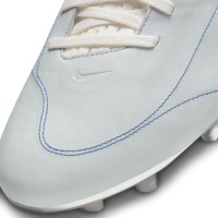 Nike Tiempo Legend 9 Elite Made in Italy Gras Voetbalschoenen (FG) Wit Blauw Zilver