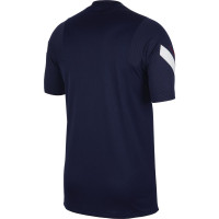Nike Frankrijk Strike Trainingsshirt 2020-2022 Donkerblauw