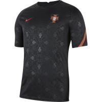 Nike Portugal Pre Match Trainingsshirt 2020-2022 Zwart Rood