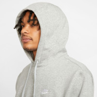 Nike Sportswear Club Fleece Hoodie Grey White