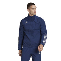 adidas Tiro 23 Competition Presentatie Trainingsjack Donkerblauw Wit