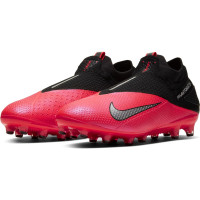 Nike Phantom Vision 2 Elite DF Kunstgras Voetbalschoenen (AG) Roze Zwart
