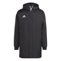adidas Entrada 22 Long Football Jacket Black White