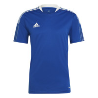 adidas Tiro 21 Voetbalshirt Blauw Wit