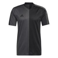 adidas Tiro Half & Half Trainingsshirt Zwart Grijs