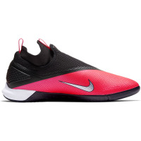 Nike REACT Phantom Vision 2 Pro DF Zaalvoetbalschoenen (IC) Roze Zwart