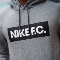 Nike F.C. Essential Hoodie Trainingspak Fleece Donkergrijs Zwart