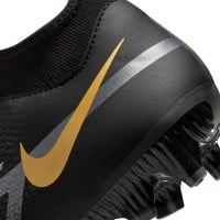 Nike Phantom GT2 Academy DF Gras / Kunstgras Voetbalschoenen (MG) Zwart Donkergrijs Goud