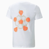 PUMA Neymar JR Diamond Graphic T-Shirt Kids Wit Oranje