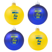 SC Cambuur Kerstballen 4-pack Blauw en Geel