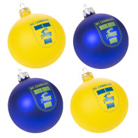 SC Cambuur Kerstballen 4-pack Blauw en Geel