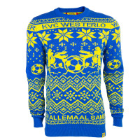 KVC Westerlo Kersttrui Blauw Geel