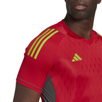 adidas Tiro 23 Pro Keepersshirt Rood Geel Grijs