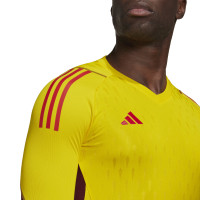 adidas Tiro 23 Pro Keepersshirt Lange Mouwen Geel Rood