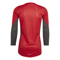 adidas Tiro 23 Pro Keepersshirt Lange Mouwen Rood Geel Grijs