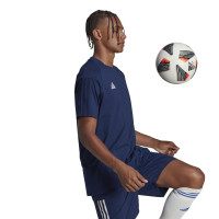 adidas Tiro 23 Competition T-Shirt Donkerblauw Wit