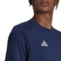 adidas Tiro 23 Competition T-Shirt Donkerblauw Wit