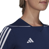 adidas Tiro 23 League Voetbalshirt Dames Donkerblauw Wit