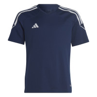 adidas Tiro 23 League Voetbalshirt Kids Donkerblauw Wit