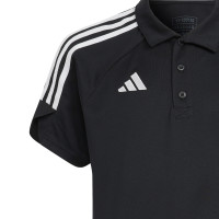 adidas Tiro 23 League Polo Kids Zwart Wit
