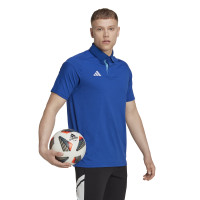 adidas Tiro 23 Competition Polo Blauw Wit