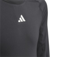 adidas Techfit Long Sleeve Base Layer Kids Black