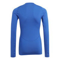 adidas Techfit Long Sleeve Base Layer Kids Blue