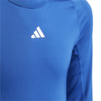 adidas Techfit Long Sleeve Base Layer Kids Blue