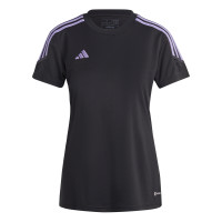 adidas Tiro 23 Club Trainingsshirt Dames Zwart Paars