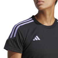 adidas Tiro 23 Club Trainingsshirt Dames Zwart Paars