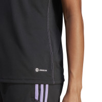 adidas Tiro 23 Club Trainingsshirt Dames Zwart Paars