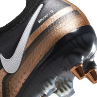 Nike Phantom GT2 Elite IJzeren-Nop Voetbalschoenen (SG) Anti Clog Zwart Brons Wit