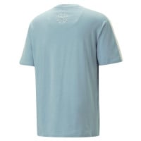 PUMA x Memphis Depay T-Shirt Lichtblauw Wit Beige