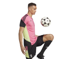 adidas Juventus Trainingsshirt 2022-2023 Roze Zwart Lichtgroen