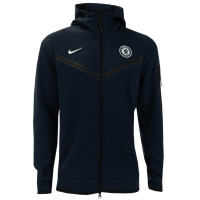 Nike Chelsea Tech Fleece Full-Zip Trainingspak 2022-2023 Blauw Wit