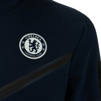 Nike Chelsea Tech Fleece Full-Zip Vest 2022-2023 Donkerblauw Wit