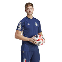 adidas Italië Trainingsshirt 2023-2024 Donkerblauw Wit