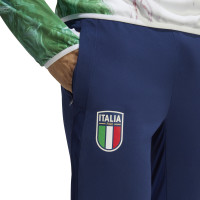 adidas Italië Trainingsbroek 2023-2024 Donkerblauw Wit