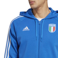 adidas Italië DNA Hooded Vest 2023-2024 Blauw